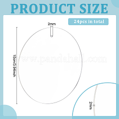 Акриловые большие подвески&nbsp;LS-MACR-WH0007-89A