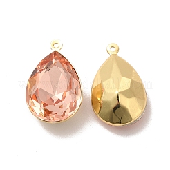 Настоящая 18-каратная позолоченная латунь со стеклянными подвесками&nbsp;KK-177-22G-02