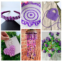 500шт 5 стиля прозрачные акриловые бусины&nbsp;TACR-TA0001-41B