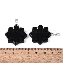 Природные подвески обсидиана&nbsp;G-T144-12K