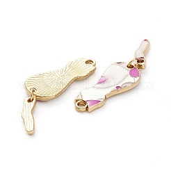 Подвески с эмалью из сплава в форме кошки & наборы для изготовления сережек&nbsp;LS-ENAM-M044-21LG-C