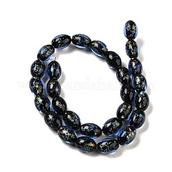 Нити стеклянных бусин из дихроичной фольги ручной работы&nbsp;DICH-U001-12B