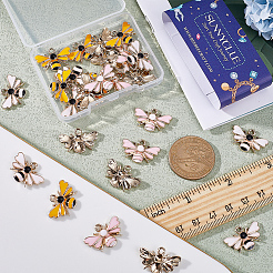 30шт 3 цвета сплава эмалевые подвески&nbsp;ENAM-SC0004-26G