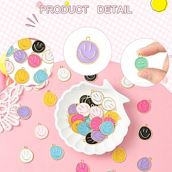 Подвески из сплава эмали 7 цвета&nbsp;ENAM-FS0002-05