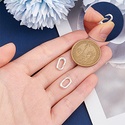 2 шт. 925 кольца-пружинки из стерлингового серебра&nbsp;STER-MA0001-01