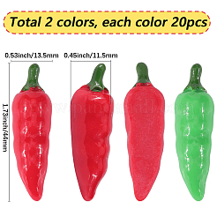 Кабошоны из смолы 40шт 2 цветов&nbsp;RESI-SC0006-02