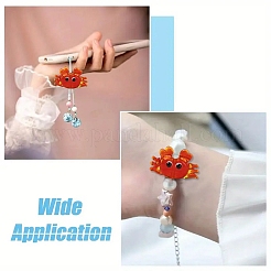 5шт ручной работы бусины лэмпворк&nbsp;LAMP-YW0001-83