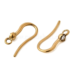 Крючки для сережек из нержавеющей стали 304 со стразами&nbsp;STAS-B128-44G