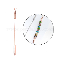 201 нержавеющая сталь двухголовый пушер для кутикулы инструменты для ногтей&nbsp;LS-STAS-R161-01RG