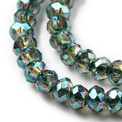 Стеклянные бусины с гальваническим покрытием &nbsp;EGLA-F149-FR-08