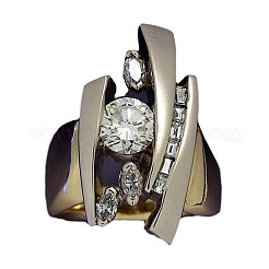 Кольца для пальцев из сплава с конским глазом&nbsp;FS-WG6BE3E-01