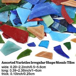 200 г двухцветной многоцветной стеклянной мозаичной плитки&nbsp;MOSA-YW0001-01