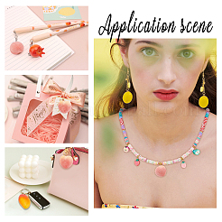 70 шт. 7 стильных непрозрачных акриловых подвесок с имитацией фруктов&nbsp;SACR-PH0002-09