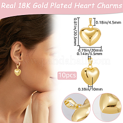 10 шт. экологически чистые подвески из латуни с покрытием на стойке&nbsp;KK-BBC0014-74