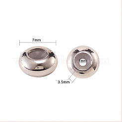 50 шт. бусины из нержавеющей стали марки 304&nbsp;STAS-CJ0001-196