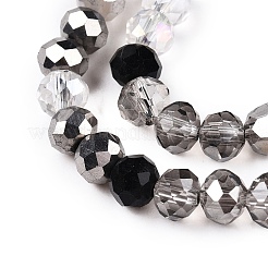 Стеклянные бусины с гальваническим покрытием &nbsp;GLAA-T023-B16-01