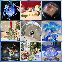 40 шт. 3 стиля прозрачный ПВХ купольный дисплей&nbsp;FIND-OC0013-57