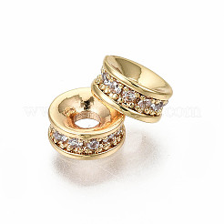 Латунные микропаве прозрачные кубики из циркония&nbsp;X-KK-S360-028-NF