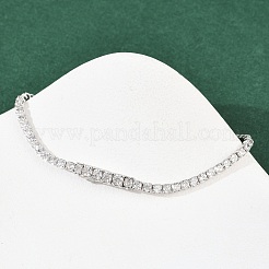 925 теннисный браслет из стерлингового серебра с микропаве из кубических цирконий для женщин&nbsp;BJEW-C117-01A-P02