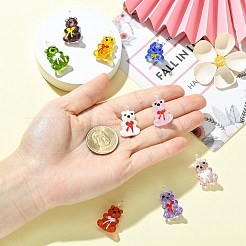 9шт 9 цвета подвески ручной работы лэмпворк&nbsp;LAMP-CJ0002-64