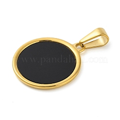 Плоские круглые подвески из смолы&nbsp;STAS-R229-13B-G