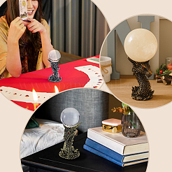 Держатели хрустальных шаров из смолы&nbsp;ODIS-WH0038-228A