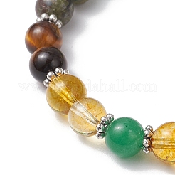 Браслеты из натурального зеленого авантюрина&nbsp;BJEW-JB11754