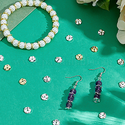 60шт 2 цвета латунные дистанционные бусины&nbsp;KK-PH0012-52