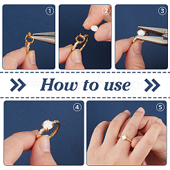 1 шт. 925 регулируемых кольца из стерлингового серебра с кубическим цирконием&nbsp;STER-BC0003-51