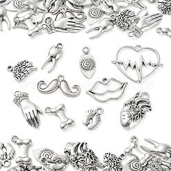 100 шт. 10 стиля подвески из сплава в тибетском стиле&nbsp;TIBEP-CJ0002-51