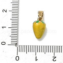 Подвески в виде фруктов и овощей из нержавеющей стали 304 с эмалированным покрытием&nbsp;STAS-F336-02G-G