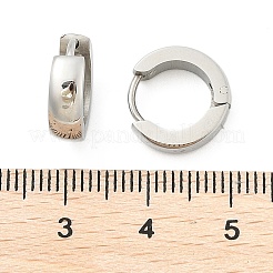 Серьги-кольца из нержавеющей стали 304 с эффектом полировки&nbsp;EJEW-M001-29C-P