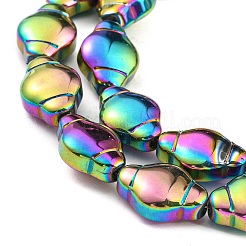 Стеклянные бусины с гальваническим покрытием &nbsp;EGLA-G037-12A-FP01