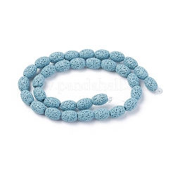 Бусы из натуральной лавы&nbsp;G-F671-03A-06