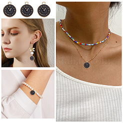 Часы сплава эмали подвески&nbsp;ENAM-SC0003-47A