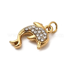 Подвески из нержавеющей стали 304 со стразами&nbsp;STAS-B097-06G-07