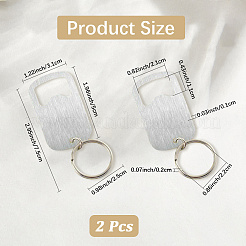 Брелки из нержавеющей стали&nbsp;AJEW-WH20077-035A-P