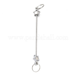 Железная планка для брелока с бусинами&nbsp;IFIN-F164-03