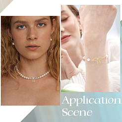 16 шт. 2-цветная стойка с покрытием из латуни&nbsp;KK-SC0006-77