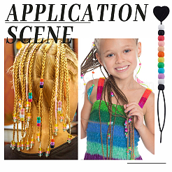 Набор радужных цветов для волос&nbsp;OHAR-WH0001-29