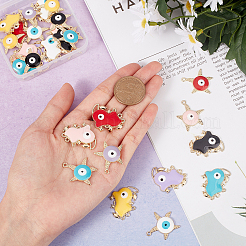 Подвески из эмали и сплава&nbsp;ENAM-AR0001-02-NR