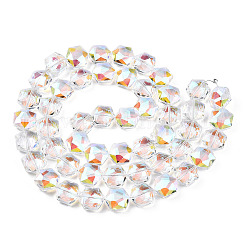 Граненые круглые стеклянные бусины&nbsp;EGLA-E030-01E