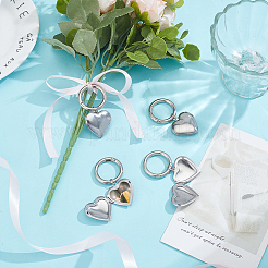 4 шт. брелок-медальон из нержавеющей стали 316&nbsp;HJEW-UN00076