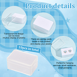 Ящик для хранения украшений из акрила&nbsp;LS-CON-WH0089-10B