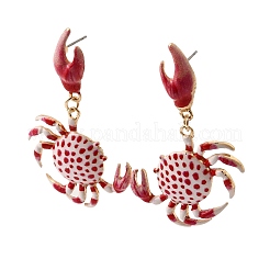 Сплав болтающиеся серьги стержня&nbsp;EJEW-D327-01G