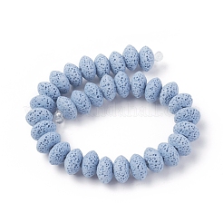 Бусы из натуральной лавы&nbsp;G-F671-01B-07