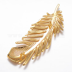 Латунные микро проложить кубического циркония большие кулоны&nbsp;KK-P049-05G