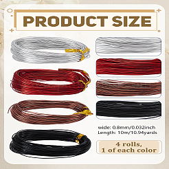 40м двухцветный анодированный алюминиевый провод&nbsp;AW-LP0001-09D