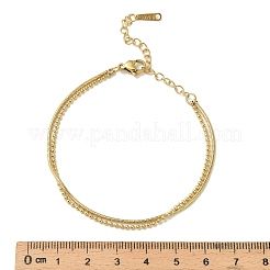 Многорядные браслеты из нержавеющей стали 304&nbsp;LS-BJEW-C110-02G