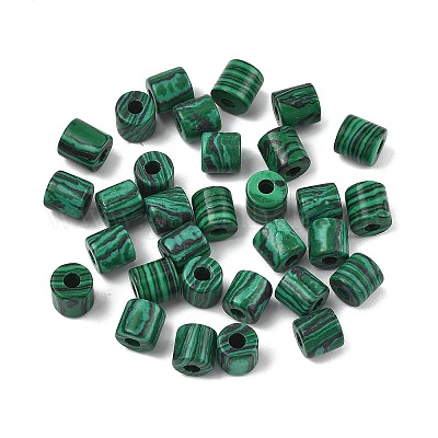 Синтетические малахитовые шарики&nbsp;G-I395-B13-1